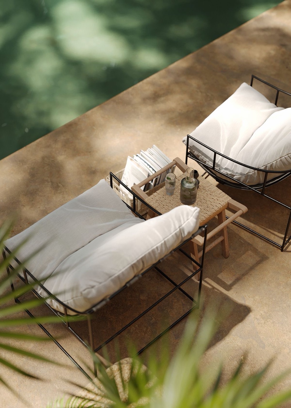 Poolside loungers